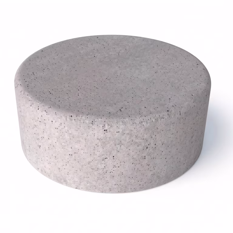 Schellevis Zitelement Rond Ø80x40 cm Grijs