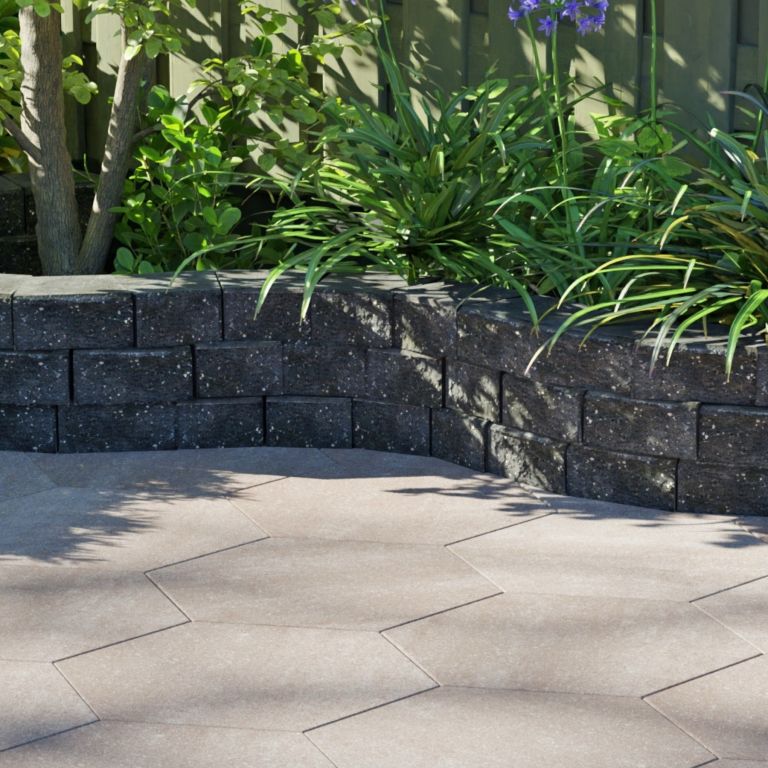 Gardenwall stapelblok 15,5-22×18,5×10 Nero (2)