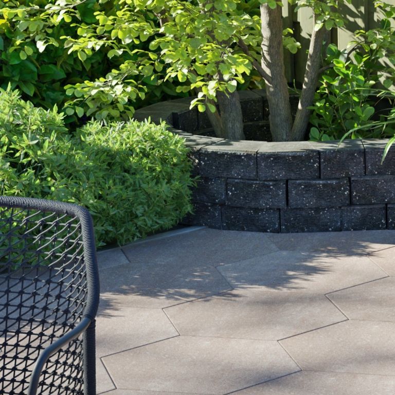 Gardenwall stapelblok 15,5-22×18,5×10 Nero (3)