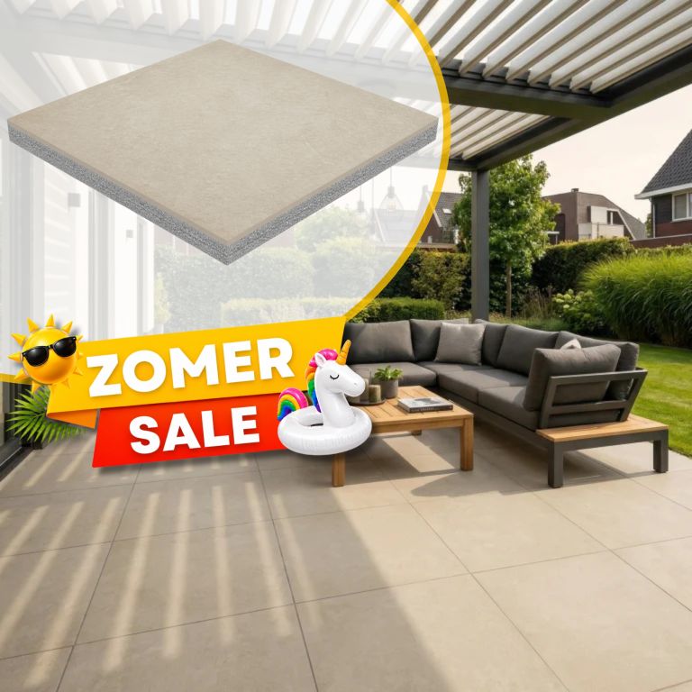 Zomer SALE - KeraQuattro+ 60x60 Willow Sand