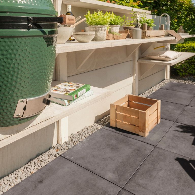 Optimum Tuintegel Silver KF 60x60x4