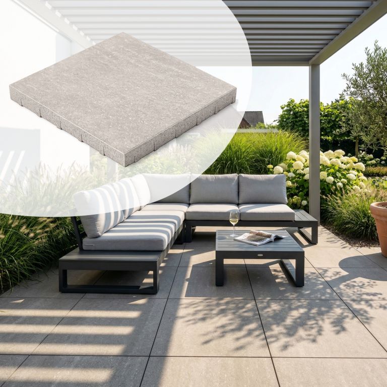 Terrastegel 60x60x4 cm Italian Taupe