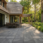 Terrastegel 60x60x4 cm Roman Black Slate