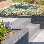 Traptrede massief 50x40x18 Grijs