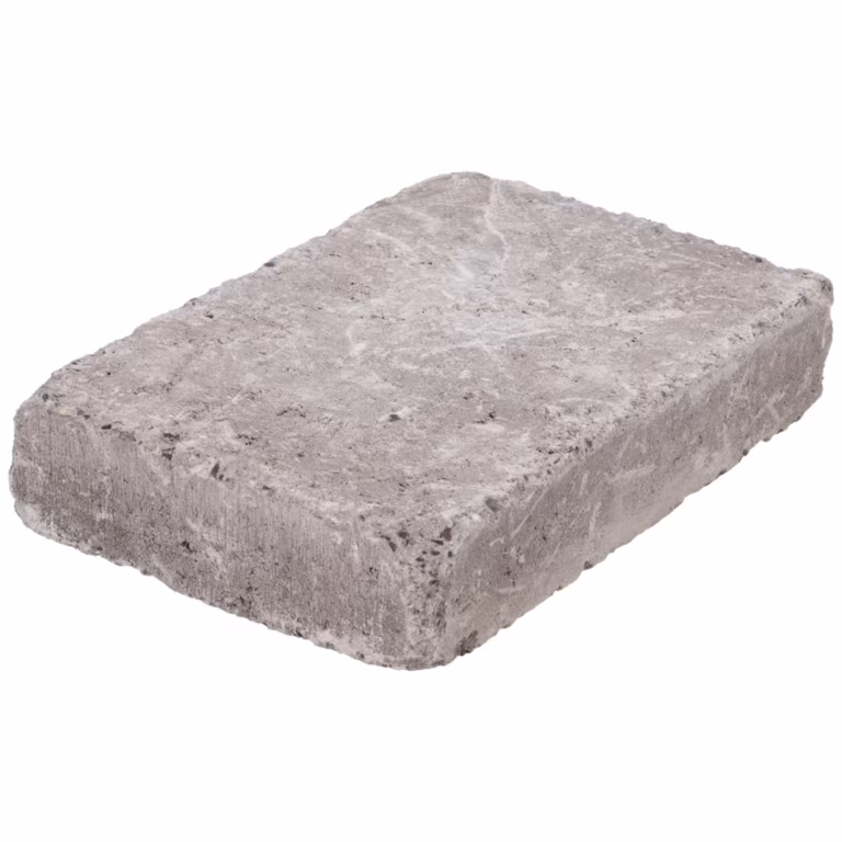 Losse WG Stone Trommelsteen 20x30x6 Taupe schuin van boven met getrommelde randen