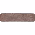Losse bruine WG Stone Trommelsteen 20x5x7 bovenaanzicht op witte achtergrond