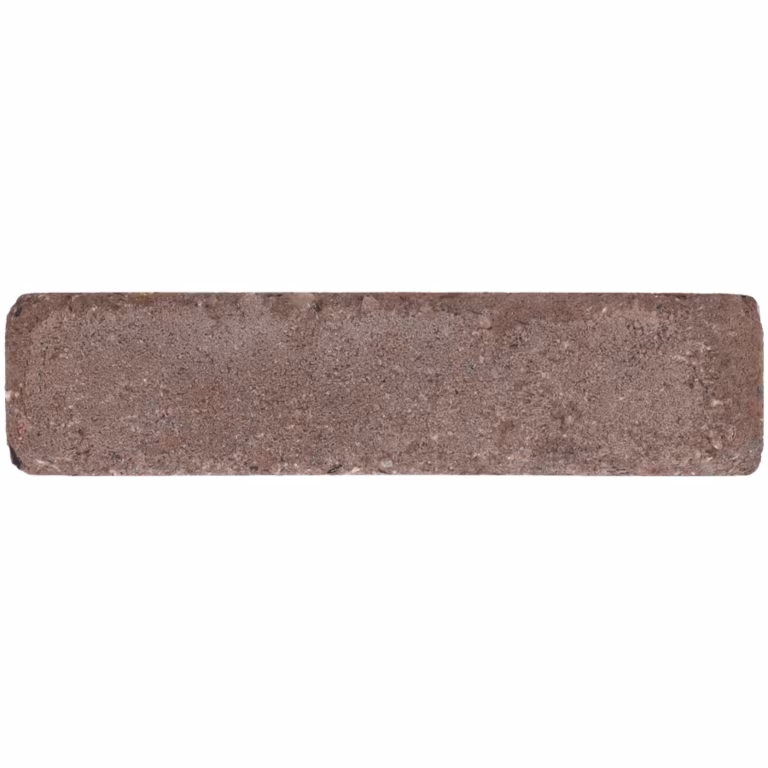 Losse bruine WG Stone Trommelsteen 20x5x7 bovenaanzicht op witte achtergrond