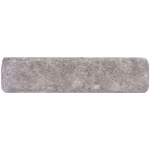 Losse getrommelde WG Stone Trommelsteen taupe met afgeronde hoeken, vrijstaand op wit