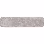 Losse WG Stone Trommelsteen 20x5x7 taupe met licht gevlekte bovenkant op witte achtergrond