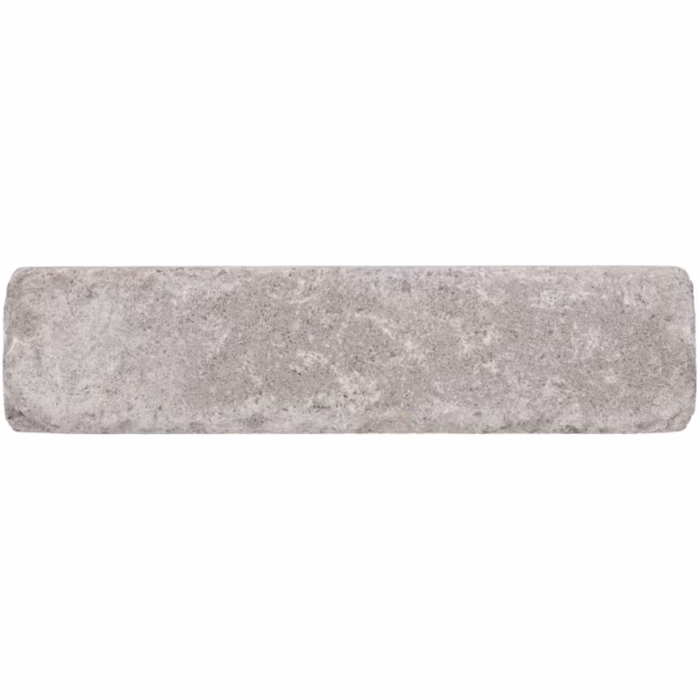 Losse WG Stone Trommelsteen 20x5x7 taupe met licht gevlekte bovenkant op witte achtergrond