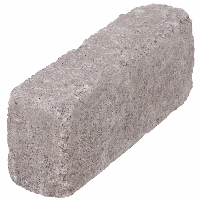 Losse WG Stone Trommelsteen 20x5x7 taupe schuin gezien, zijkant en bovenkant zichtbaar