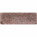 Losse WG Stone Trommelsteen 21x7x8 bruin met roodbruin gevlekte bovenkant op witte achtergrond