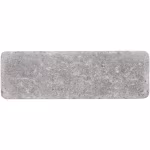 Losse lichtgrijze WG Stone Trommelsteen 21x7x8 bovenaanzicht op witte achtergrond