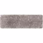 Losse WG Stone Trommelsteen Taupe 21x7x8 met lichte vlekken, recht van boven