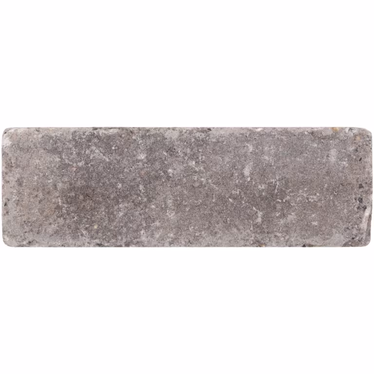 Losse WG Stone Trommelsteen Taupe 21x7x8 met lichte vlekken, recht van boven