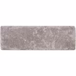 Bovenkant WG Stone Trommelsteen Taupe 21x7x8 grijs bruin op witte achtergrond