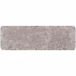 Losse getrommelde steen WG Stone Taupe 21x7x8 met fijne korrel op witte achtergrond