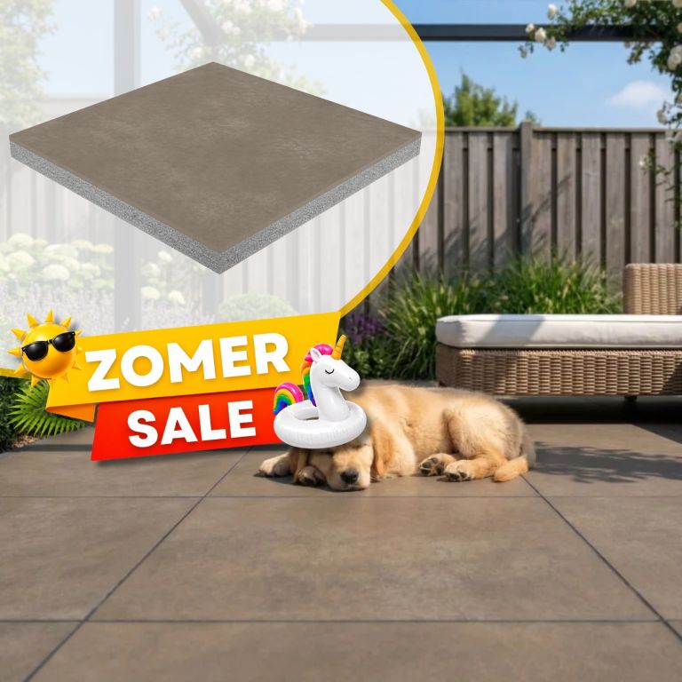 Zomer SALE - KeraQuattro+ 60x60 Willow Brown