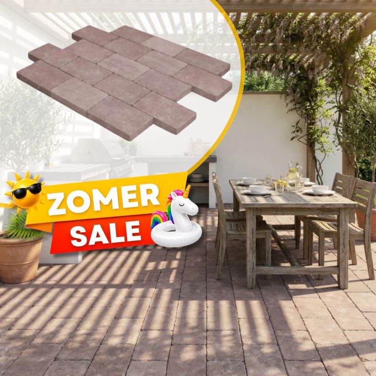 Zomer SALE - WG Stone Trommelsteen 20x30x6 Bruin