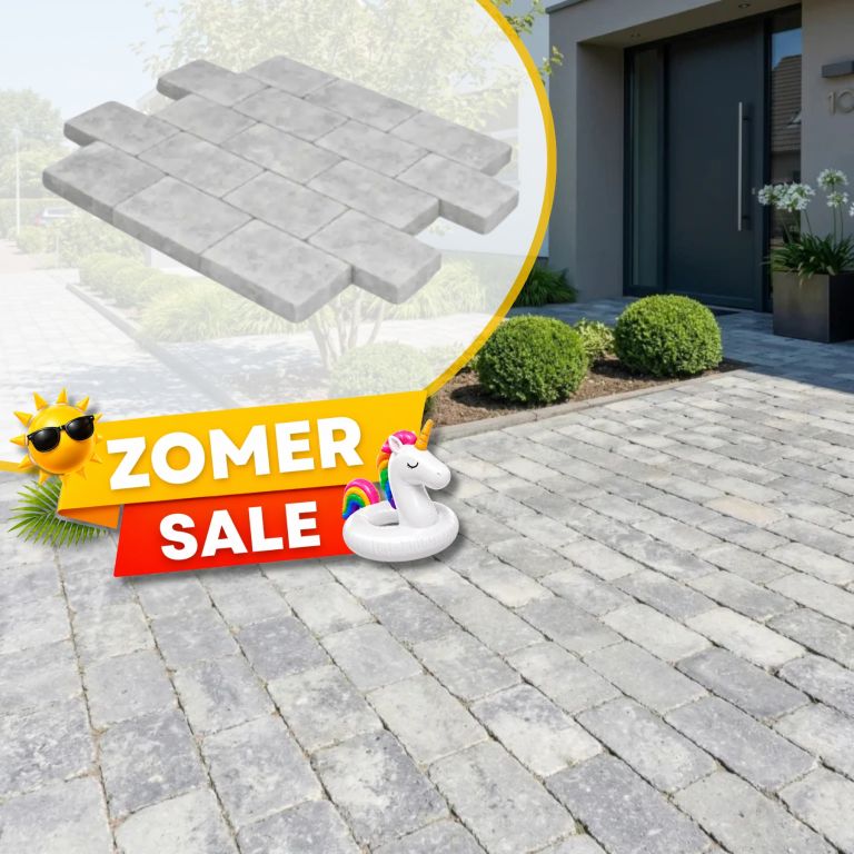 Zomer SALE - WG Stone Trommelsteen 20x30x6 Grijs