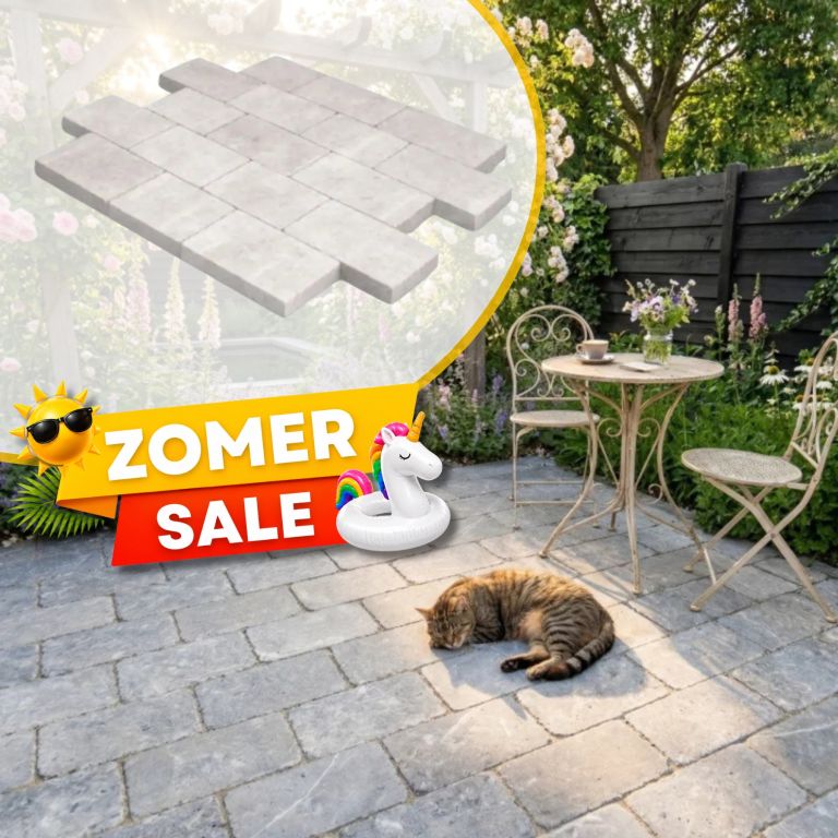 Zomer SALE - WG Stone Trommelsteen 20x30x6 Taupe