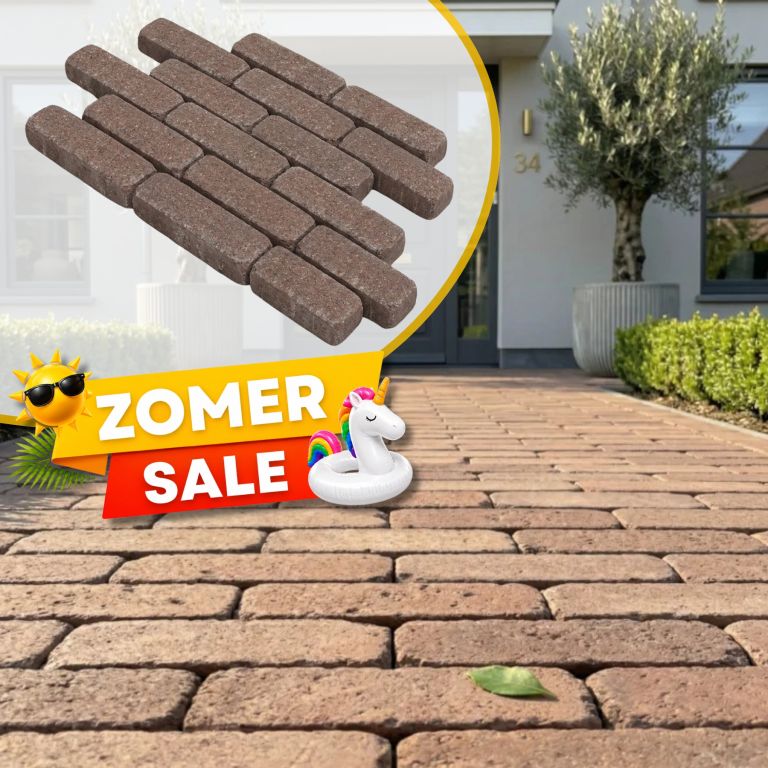 Zomer SALE - WG Stone Trommelsteen 20x5x7 Bruin