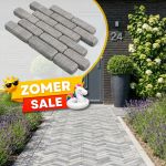 Zomer SALE - WG Stone Trommelsteen 20x5x7 Grijs