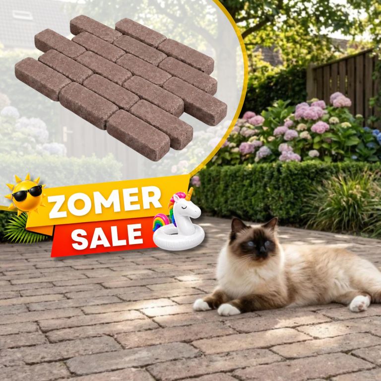 Zomer SALE - WG Stone Trommelsteen 21x7x8 Bruin