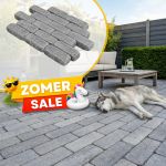 Zomer SALE - WG Stone Trommelsteen 21x7x8 Grijs