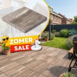 Zomer SALE - Terrastegel 60x60x4 cm Monaco Taupe