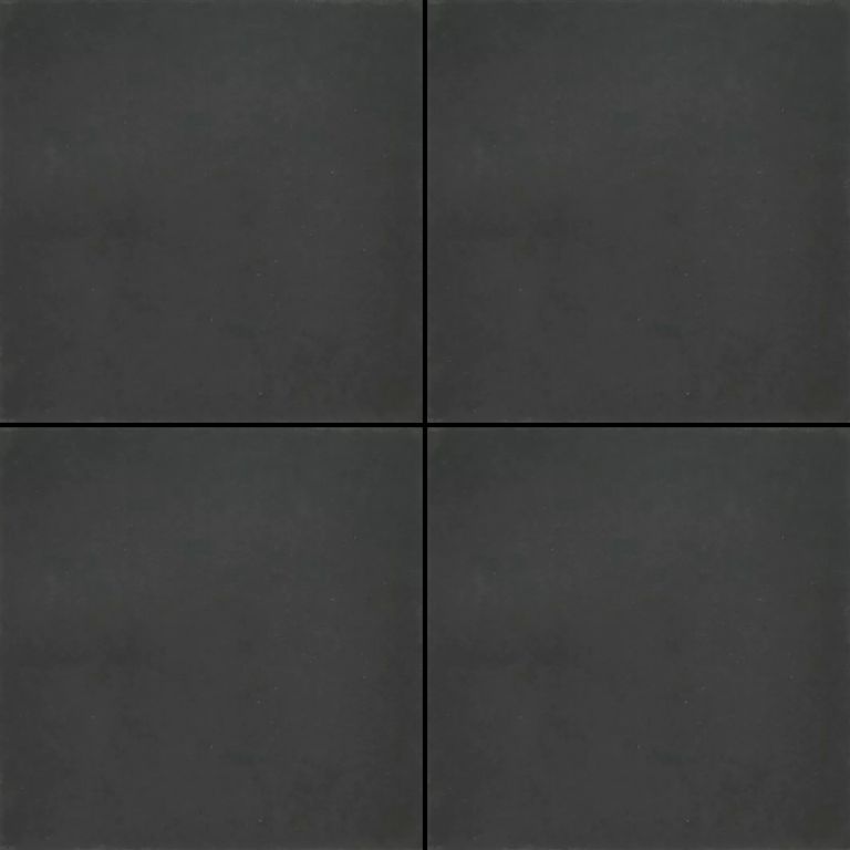 Betontegel 50x50x5 Zwart met facet KOMO