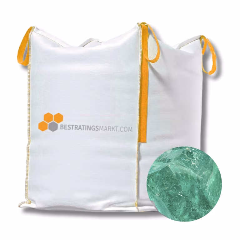 Glas Turquoise 100-300 mm Gaasbox 900 KG Redsun BM