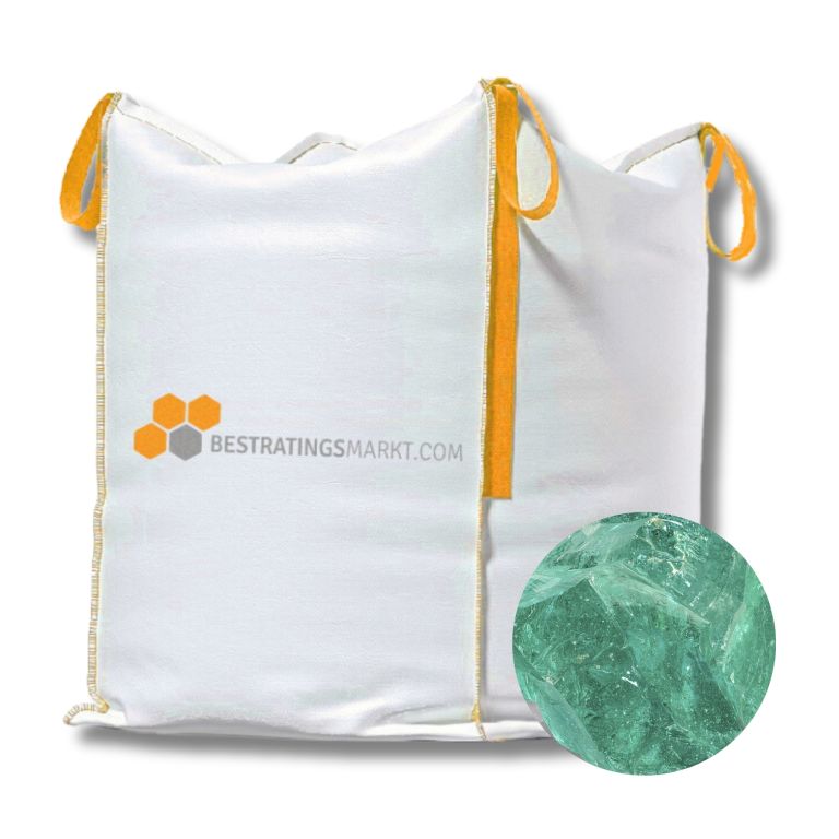 Glas Turquoise 100-300 mm Gaasbox 900 KG Redsun BM