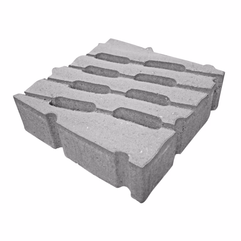 Grasbetontegel type M 40x40x12 (meander) rondom hol-dol verbinding