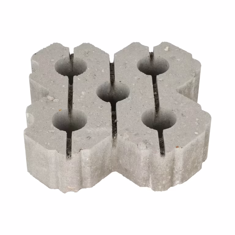 Grasbetontegel type W 40x40x12 (rondom hol-dol + bovenzijde vlak)