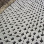 Grastegel 41x61x12cm MP grijs vlak grasbeton