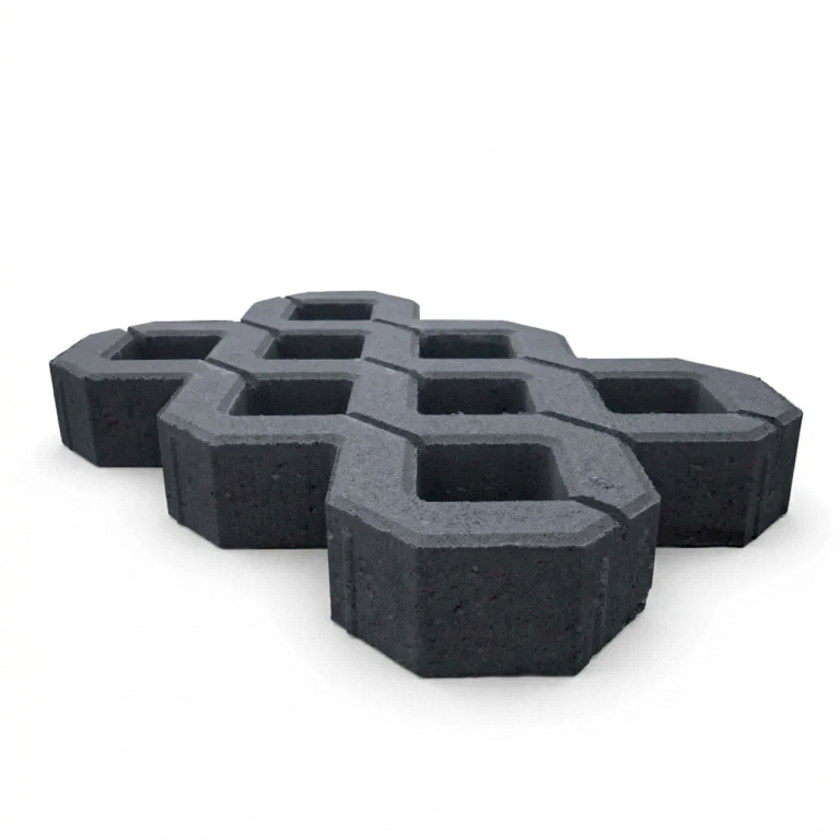 Grastegel 60x40x8 cm Antraciet