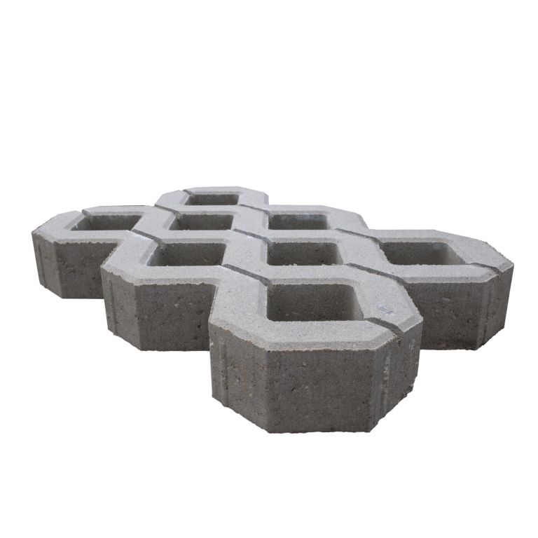 Grastegel 60x40x8 cm Grijs