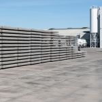 Industrieplaat 135x135x12 cm betonplaat met hijsvoorziening grijs