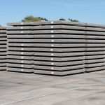 Industrieplaat 135x135x12 cm betonplaat met hijsvoorziening grijs