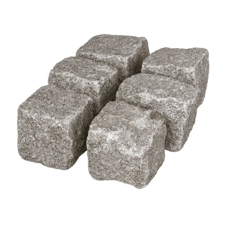 Natuursteen Kinderkoppen Portugees Graniet 7x9 cm Bigbag