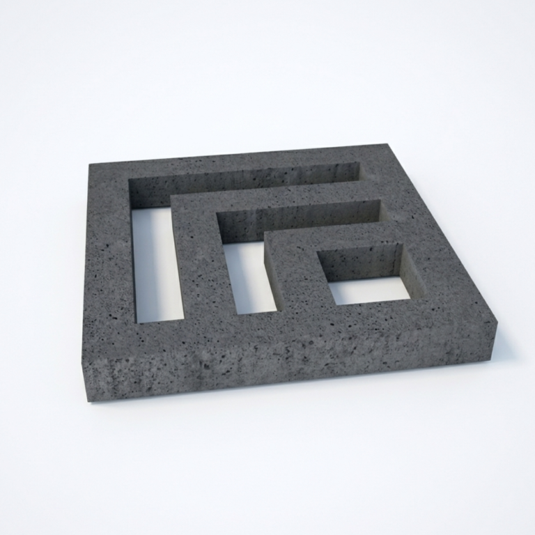 Schellevis Oud Hollandse tegel Leaf 80x80x10 cm Antraciet