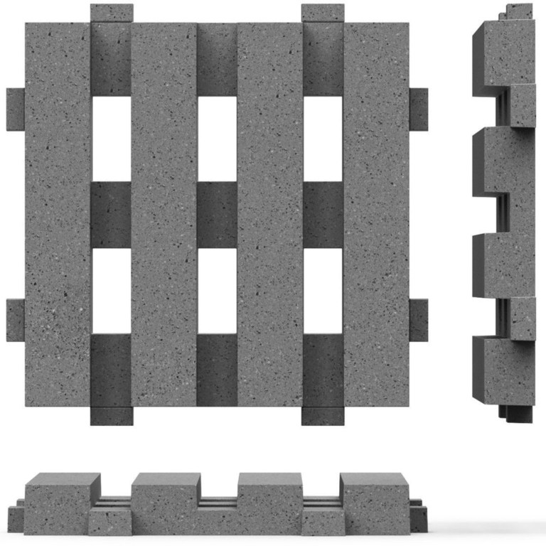 Schellevis Oud Hollandse tegel Wecko 100x100x12 cm Antraciet