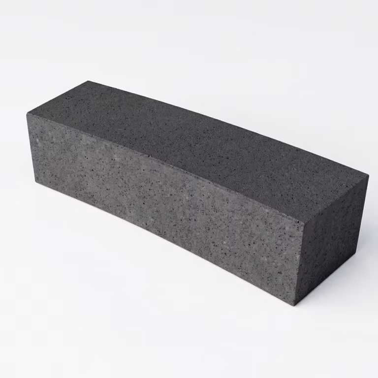 Schellevis Zitelement Curve 200x60x47 cm Antraciet