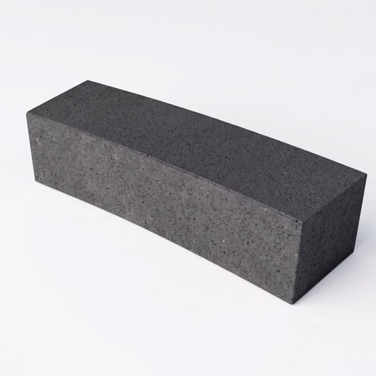 Schellevis Zitelement Curve 200x60x47 cm Antraciet