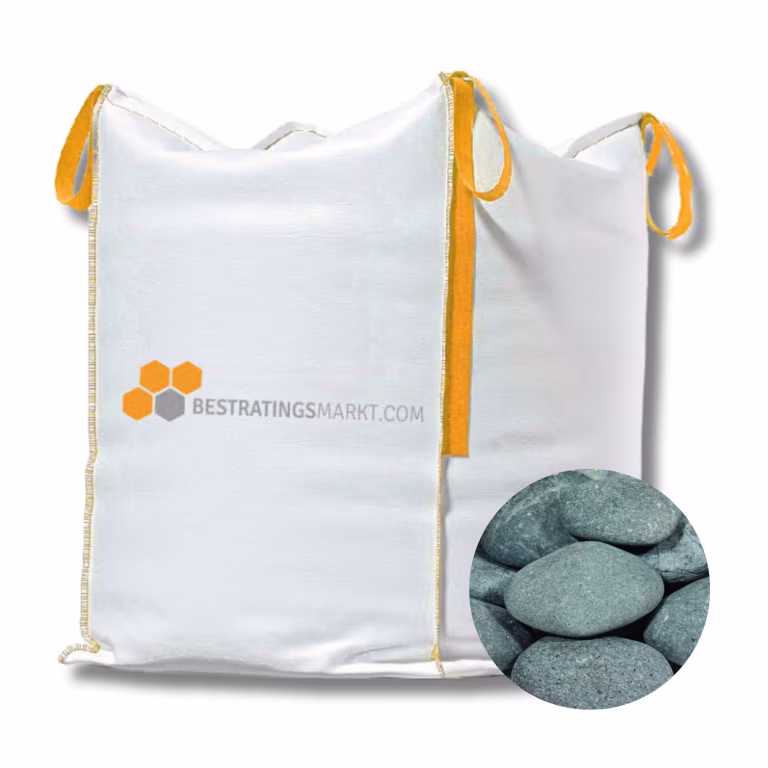 Beach Pebbles Antracite 30-60 mm Mini Bigbag - 500 kg