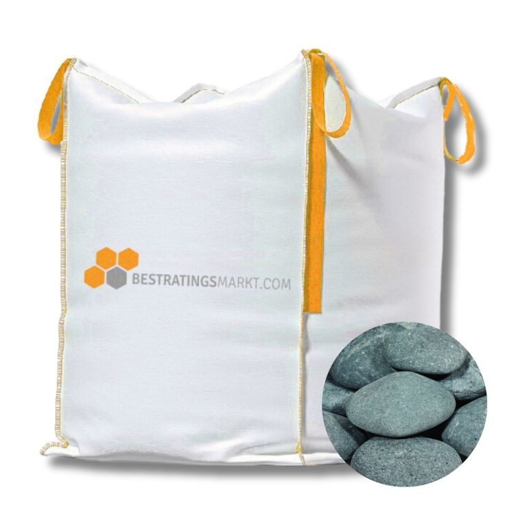 Beach Pebbles Antracite 30-60 mm Mini Bigbag - 500 kg