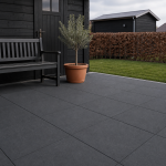 Betontegel 50x50x5 cm Nero zonder facet