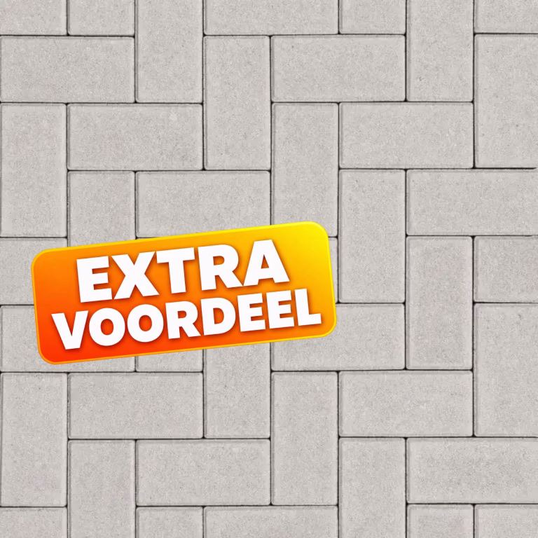 EXTRA VOORDEEL - Betonklinkers 8 cm Grijs