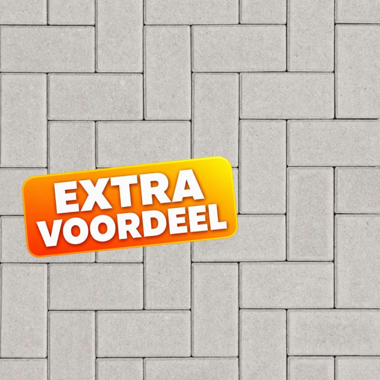 EXTRA VOORDEEL - Betonklinkers 8 cm Grijs
